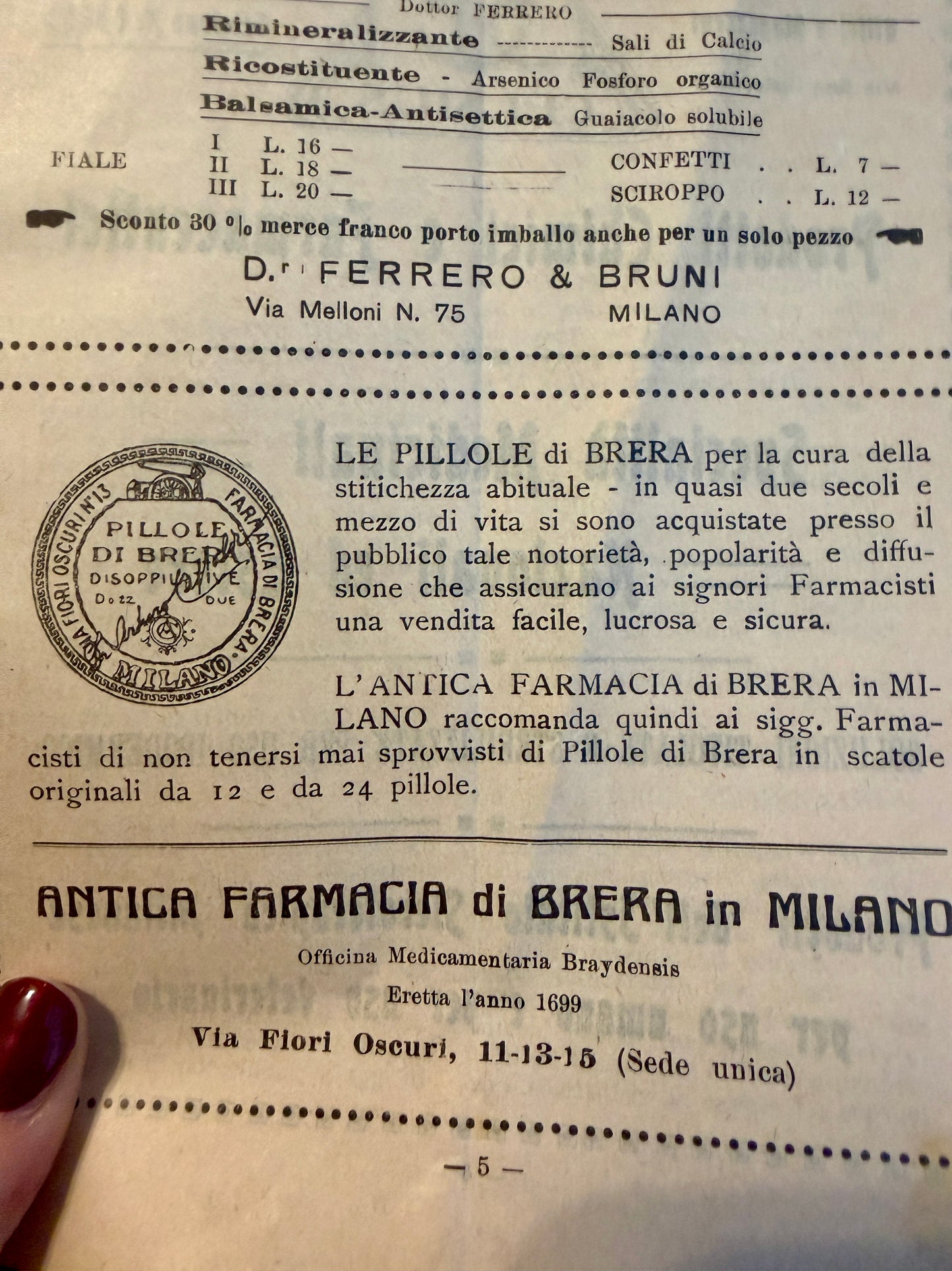 Coppia riviste Bollettino Farmaceutico 1928