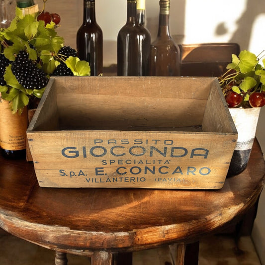 Cassa pubblicitaria vintage Passito, anni ‘50-‘60