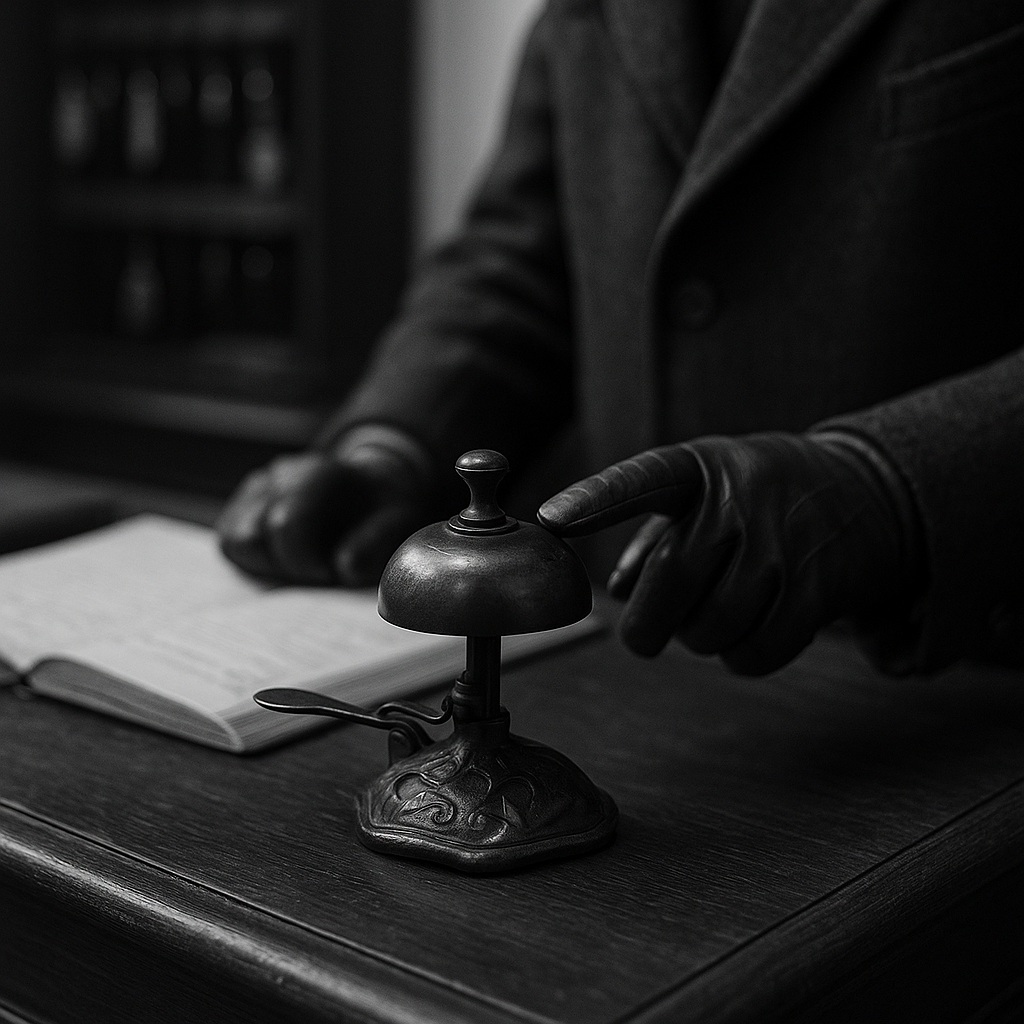 Antico campanello liberty da hall d’albergo