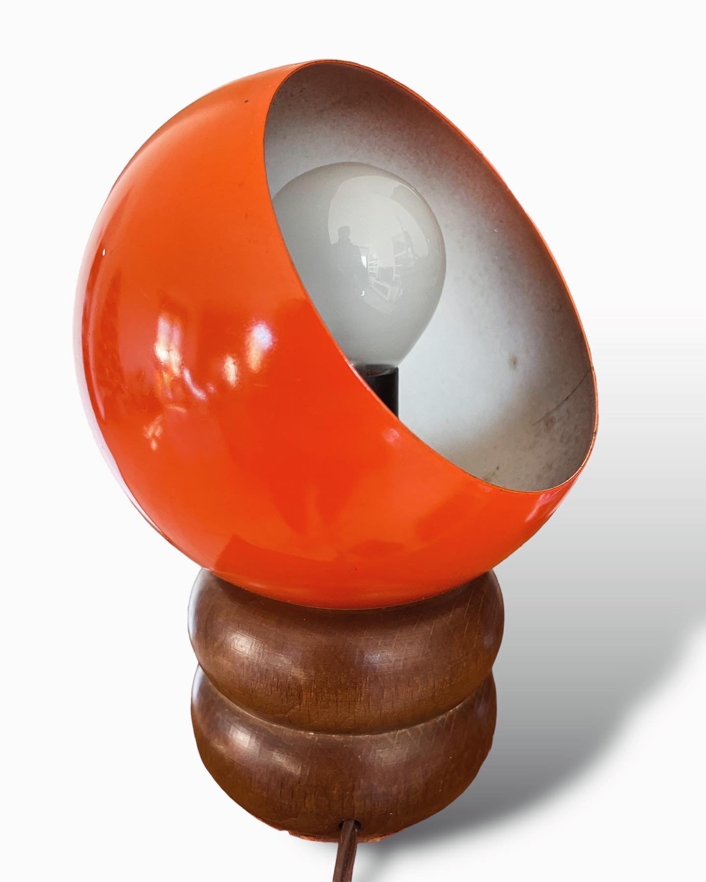 Orange table lamp from the 70s