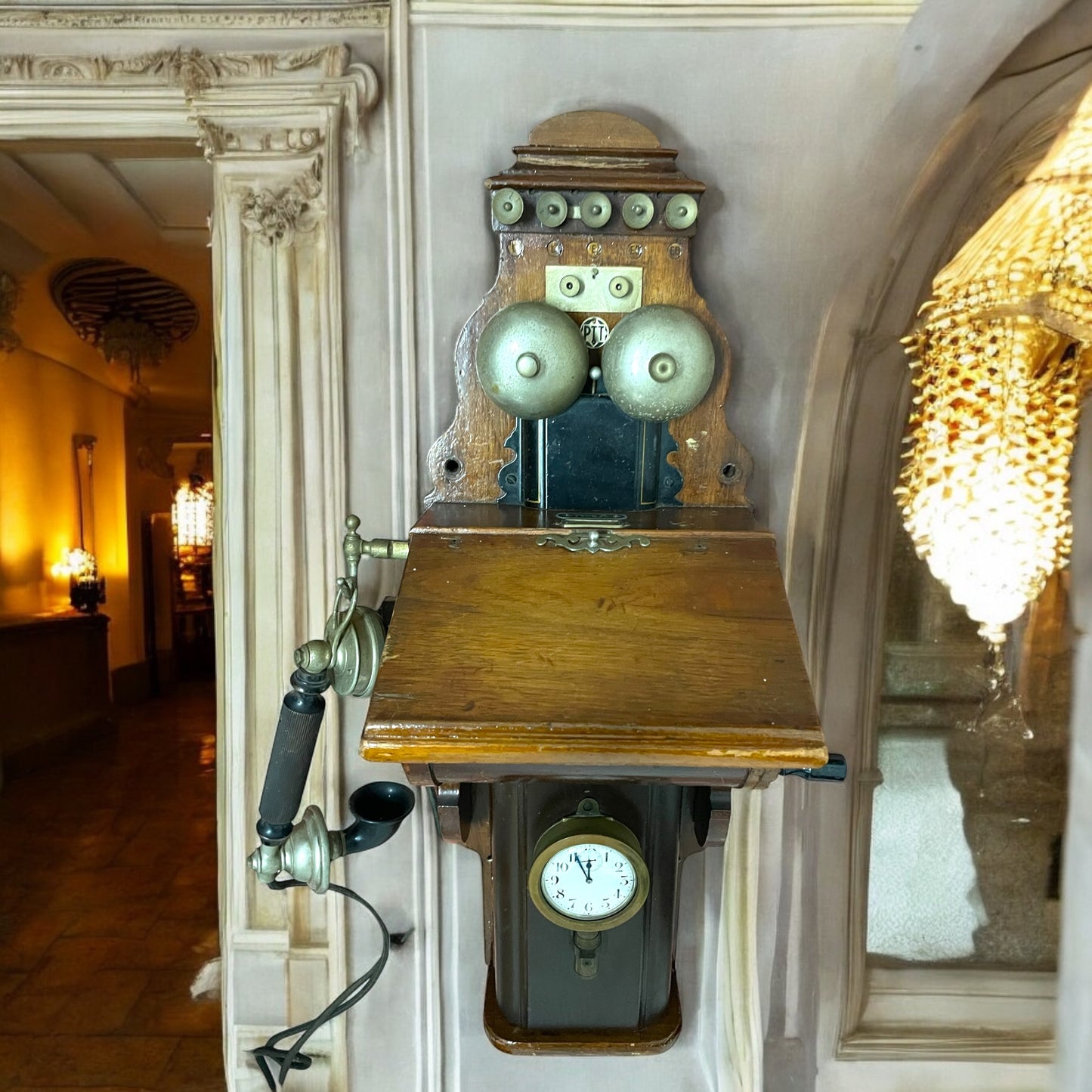 Telefono da Hall alberghiera anni ‘30, olandese, PTT con cronometro