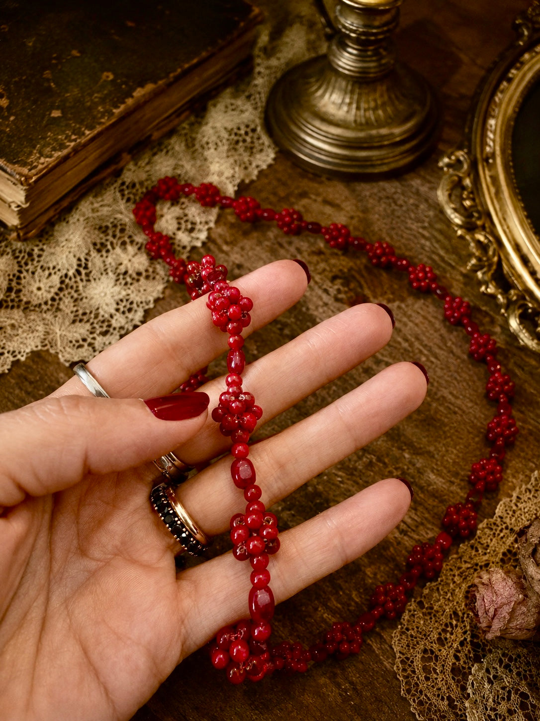 Collana lunga in vetro di Murano autentica anni ‘20