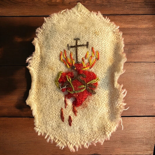 Scapolare devozionale sacro fine ‘800 francese