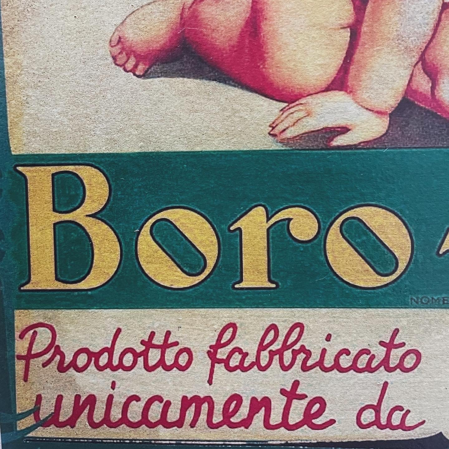 Insegna Borotalco Roberts anni 70