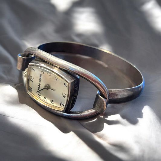 Orologio Marquisane meccanico in argento massiccio, anni ‘40