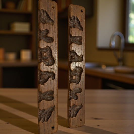 Coppia stampi per biscotti olandesi di San Nicola, primo ‘900