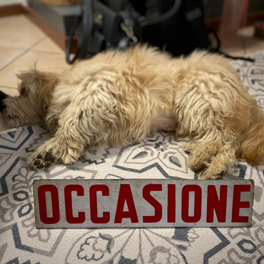 Insegna originale anni ‘60 “OCCASIONE”