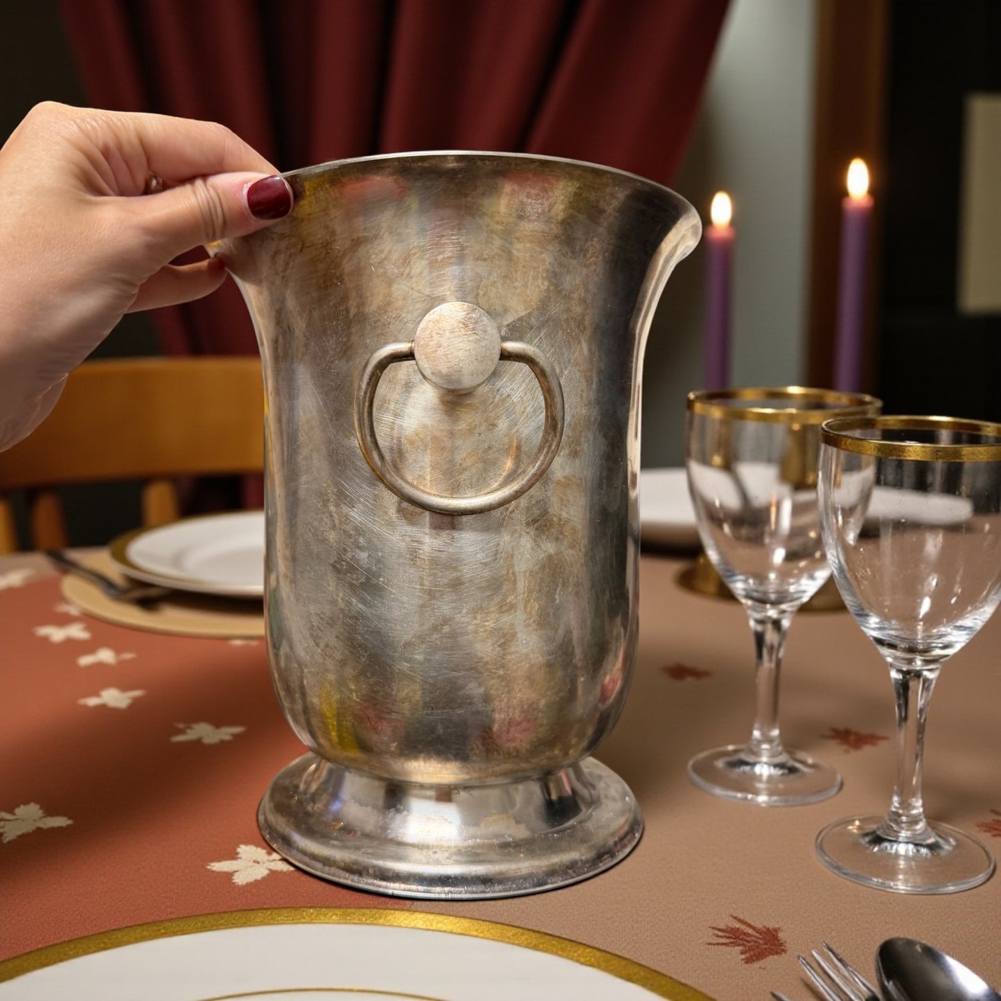 Secchiello da champagne della prestigiosa Société d’Orfèvrerie de Fontenay