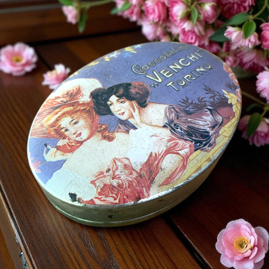 Scatoletta latta vintage Venchi cioccolatini