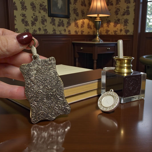 Carnet da Chatelaine antico con scritture d’epoca