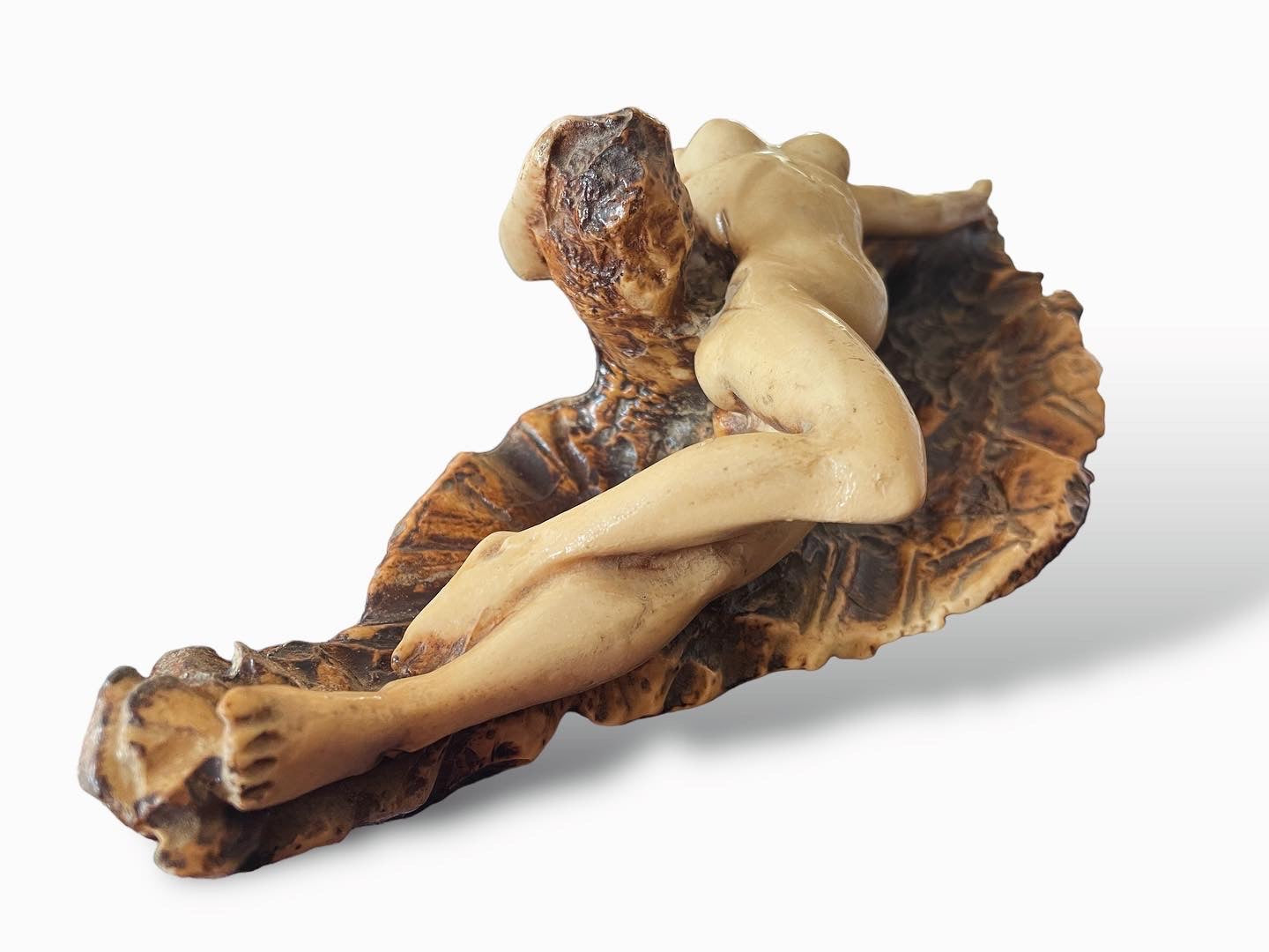 Mid-century ashtray with nude woman