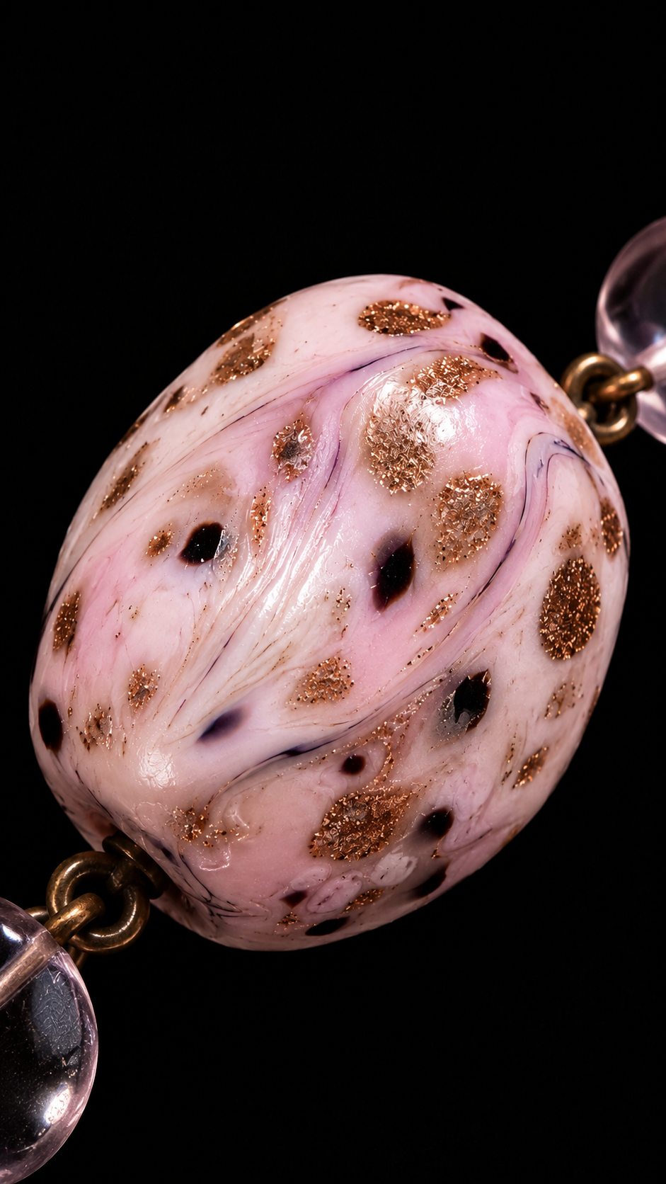 Splendida collana in vetri artistici di Murano palette del rosa, anni ‘50 - ‘60
