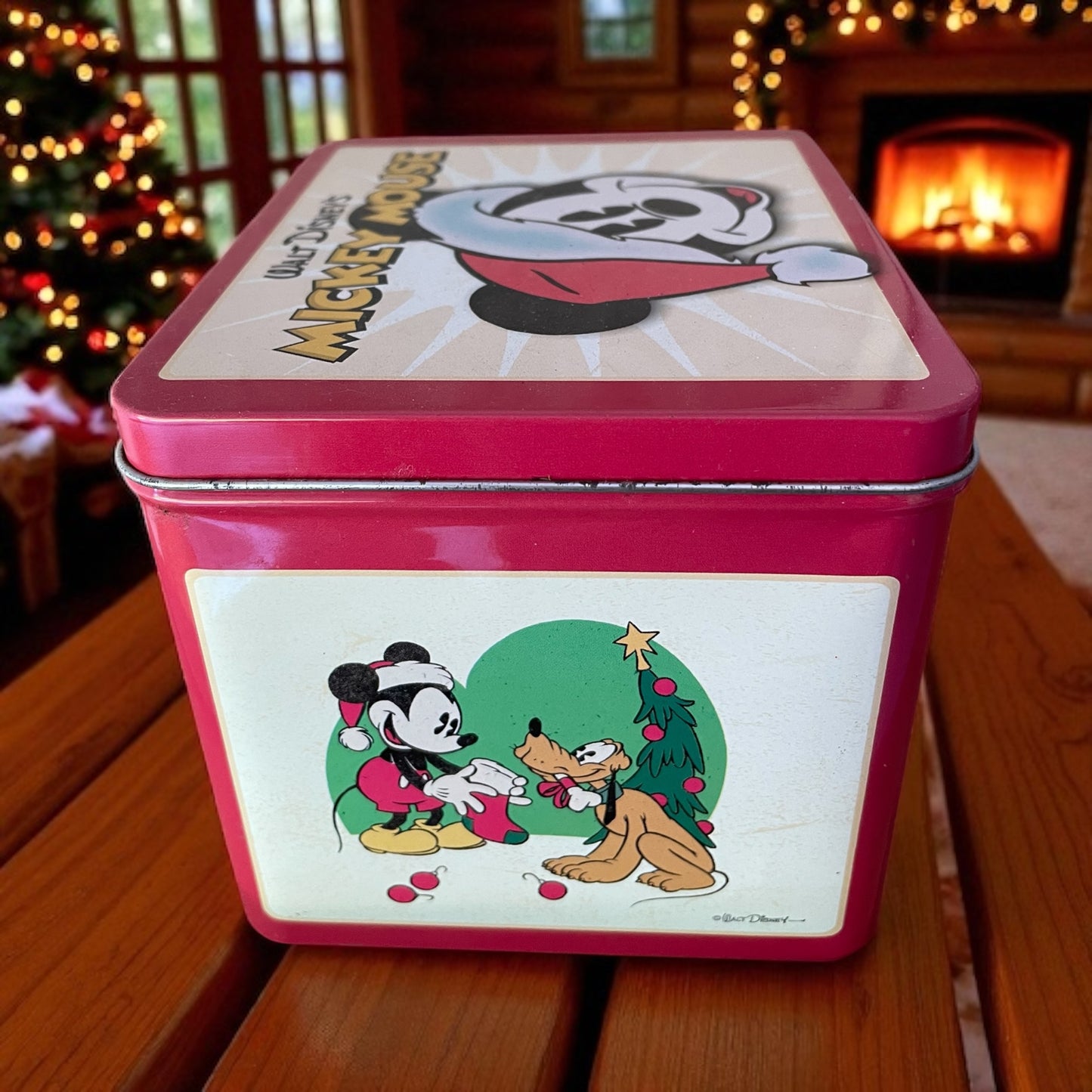 Scatola latta Disney anni 90 - 2000 Topolino e Pluto