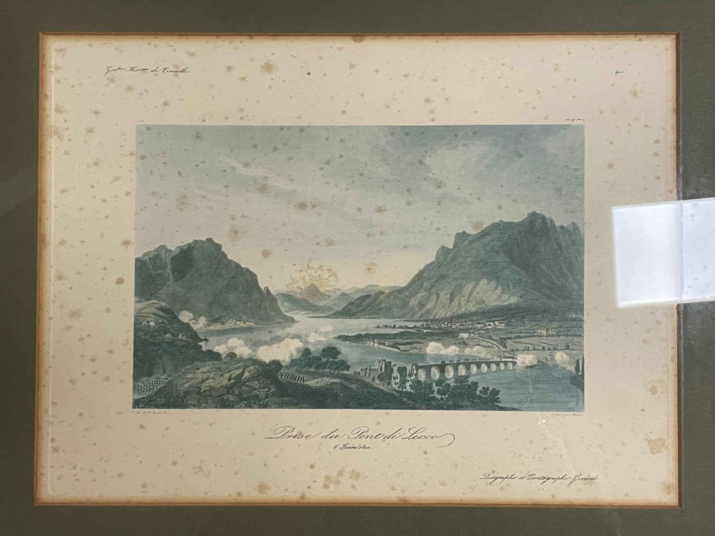 Coppia stampe Lago di Como Lecco vintage