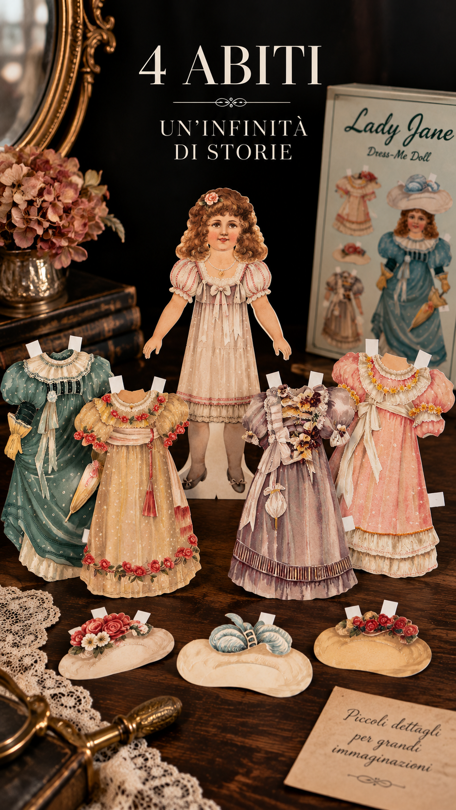 Lady Jane Dress Me Doll 1993 inglese con cofanetto