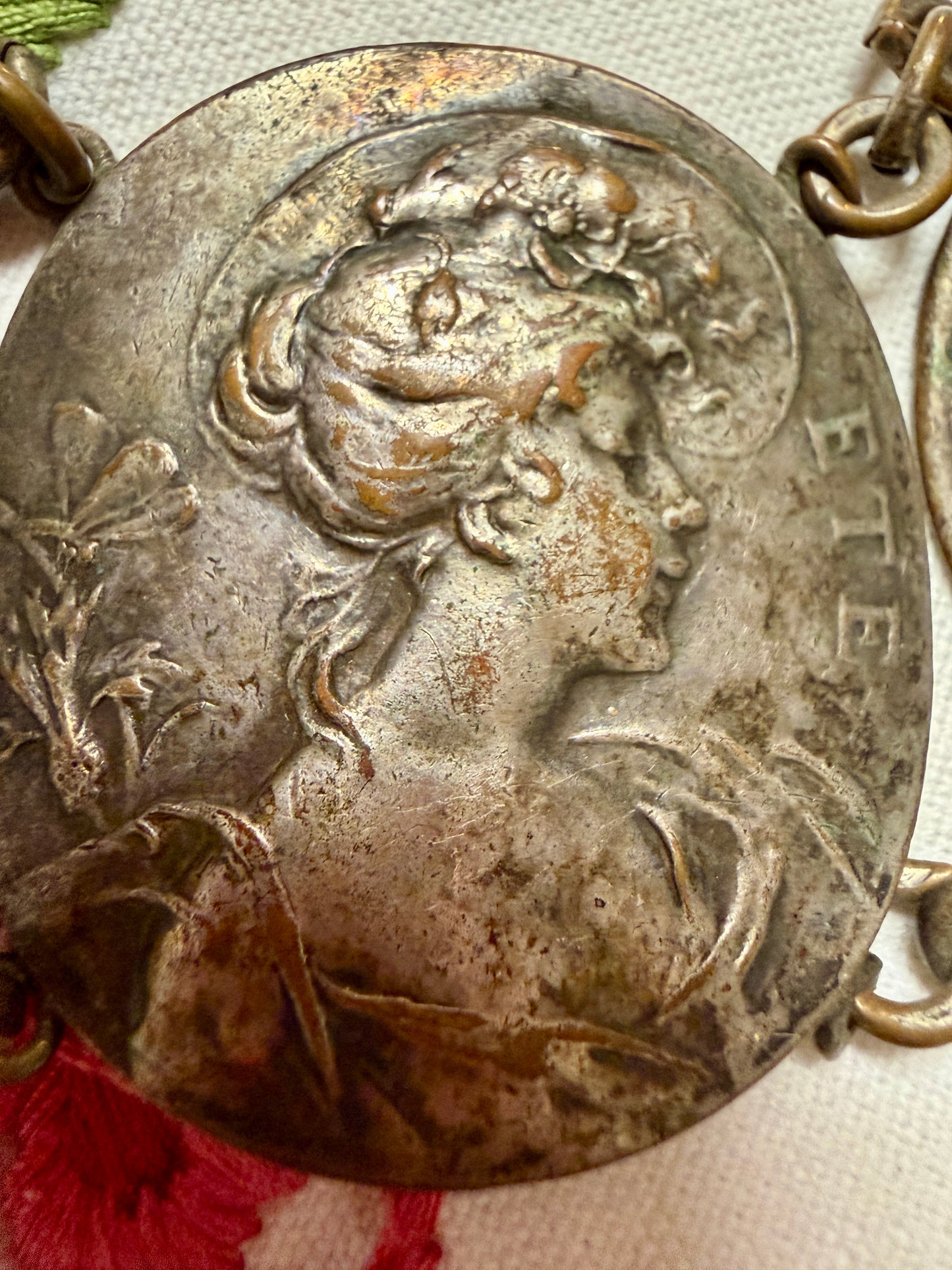 Bracciale allegorico quattro stagioni Art Nouveau, fine ‘800 primo ‘900