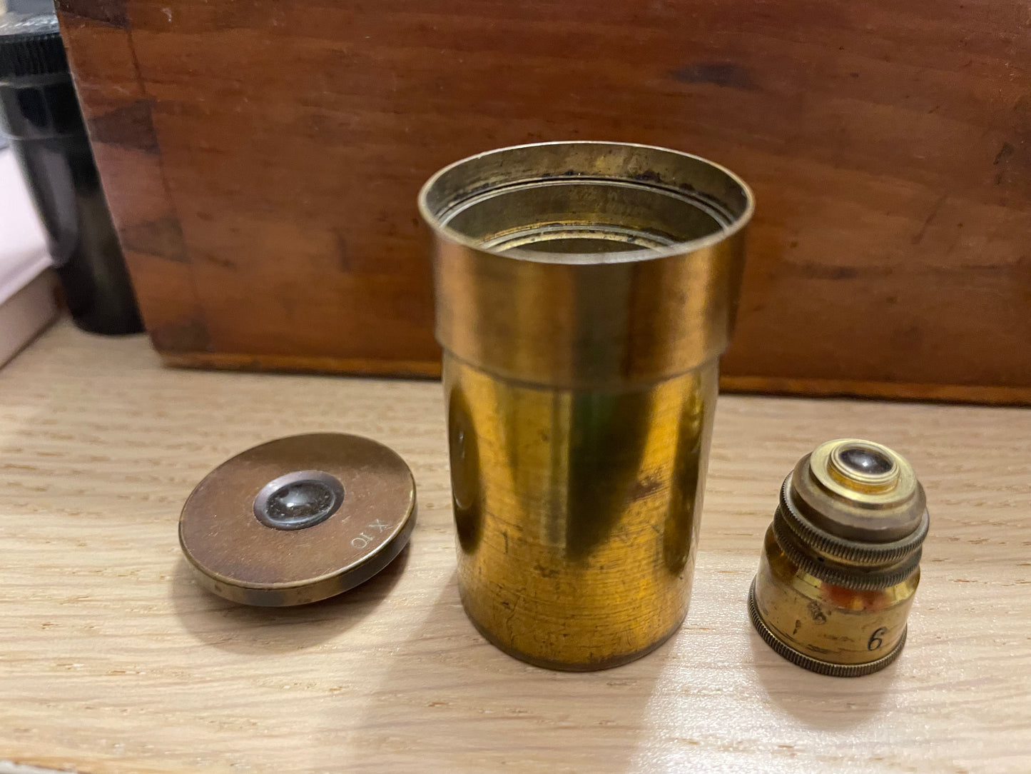 Microscopio museale Nachet con ottiche Zeiss di fine ‘800