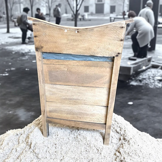 Grande tavola lavatoio primo ‘900 legno e zinco