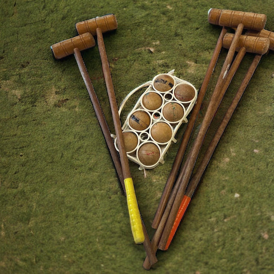 Antique Croquet Set