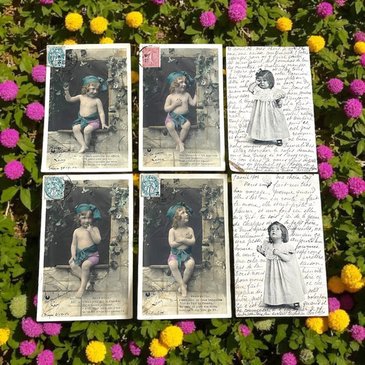 Collezione 6 cartoline 1904 fotografie virate, Sans Souci