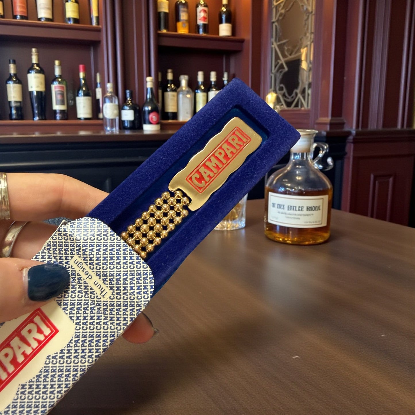 Portachiavi Campari anni 70 80 Thun design in confezione originale