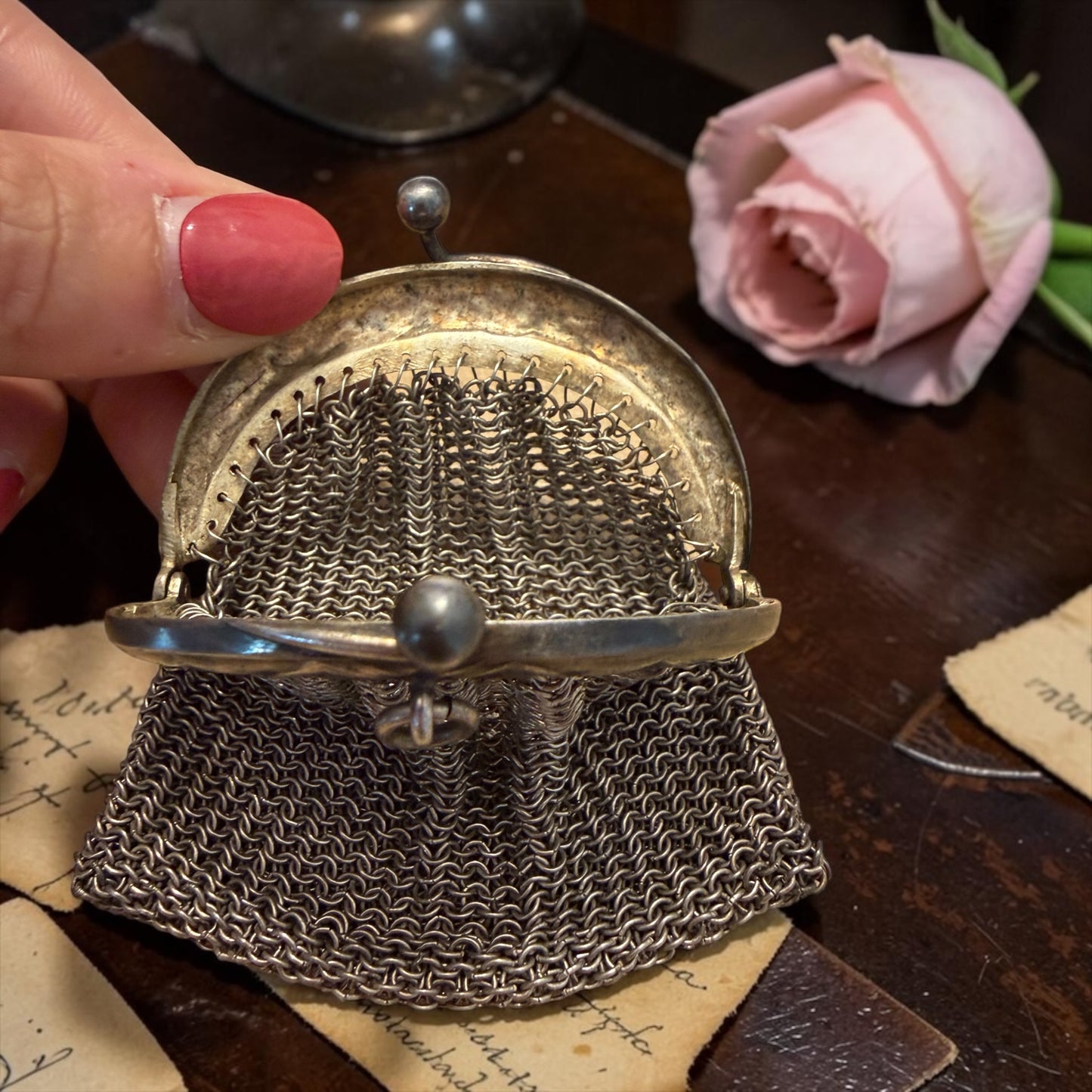 Coin purse da chatelaine Liberty, porta monete gioiello primo ‘900