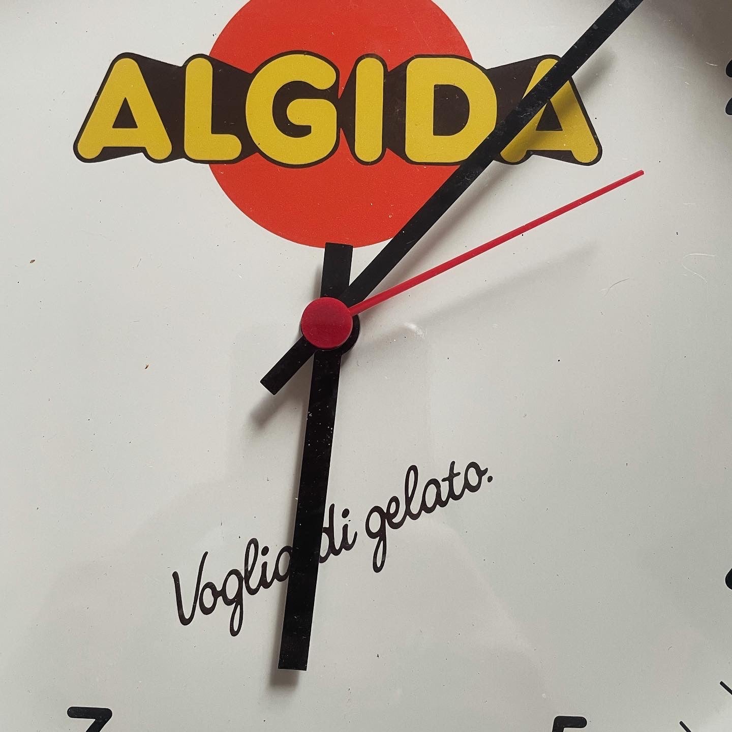 Vintage Algida Ice Cream Advertising Clock