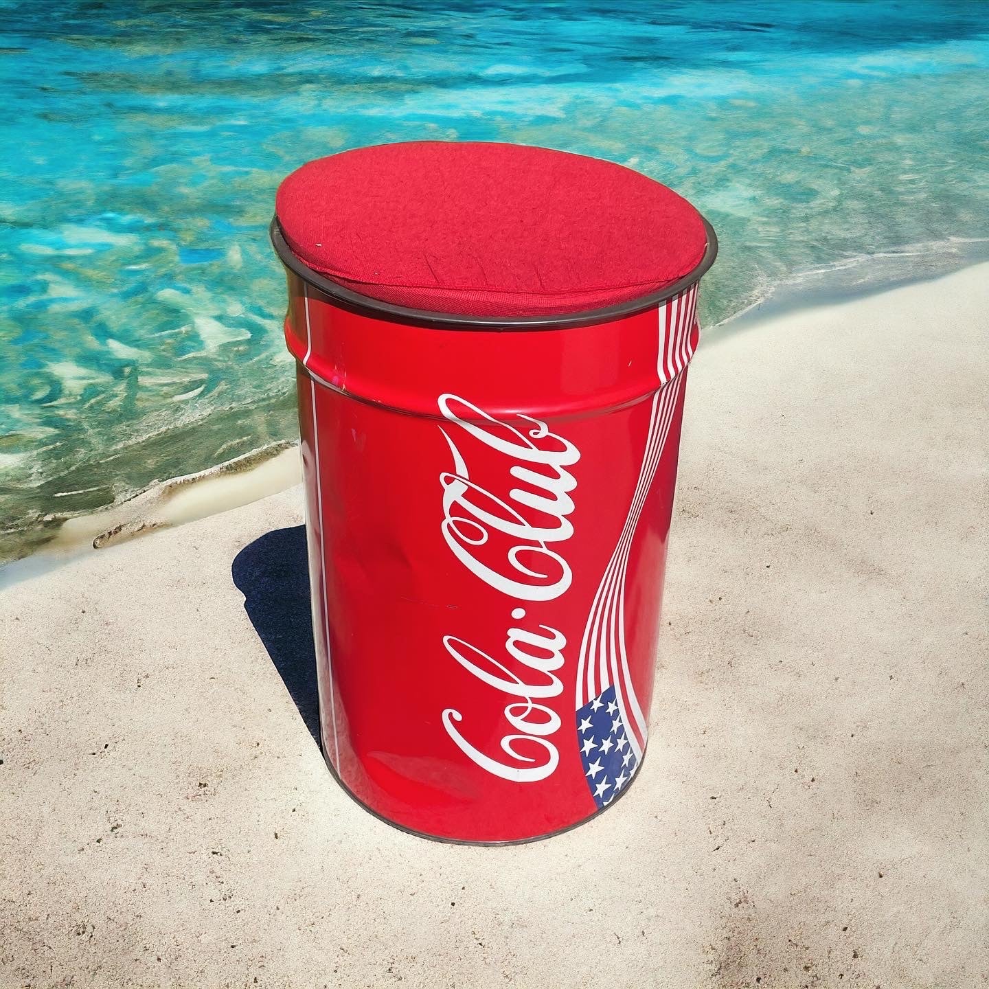 Coca Cola stool bin 90s