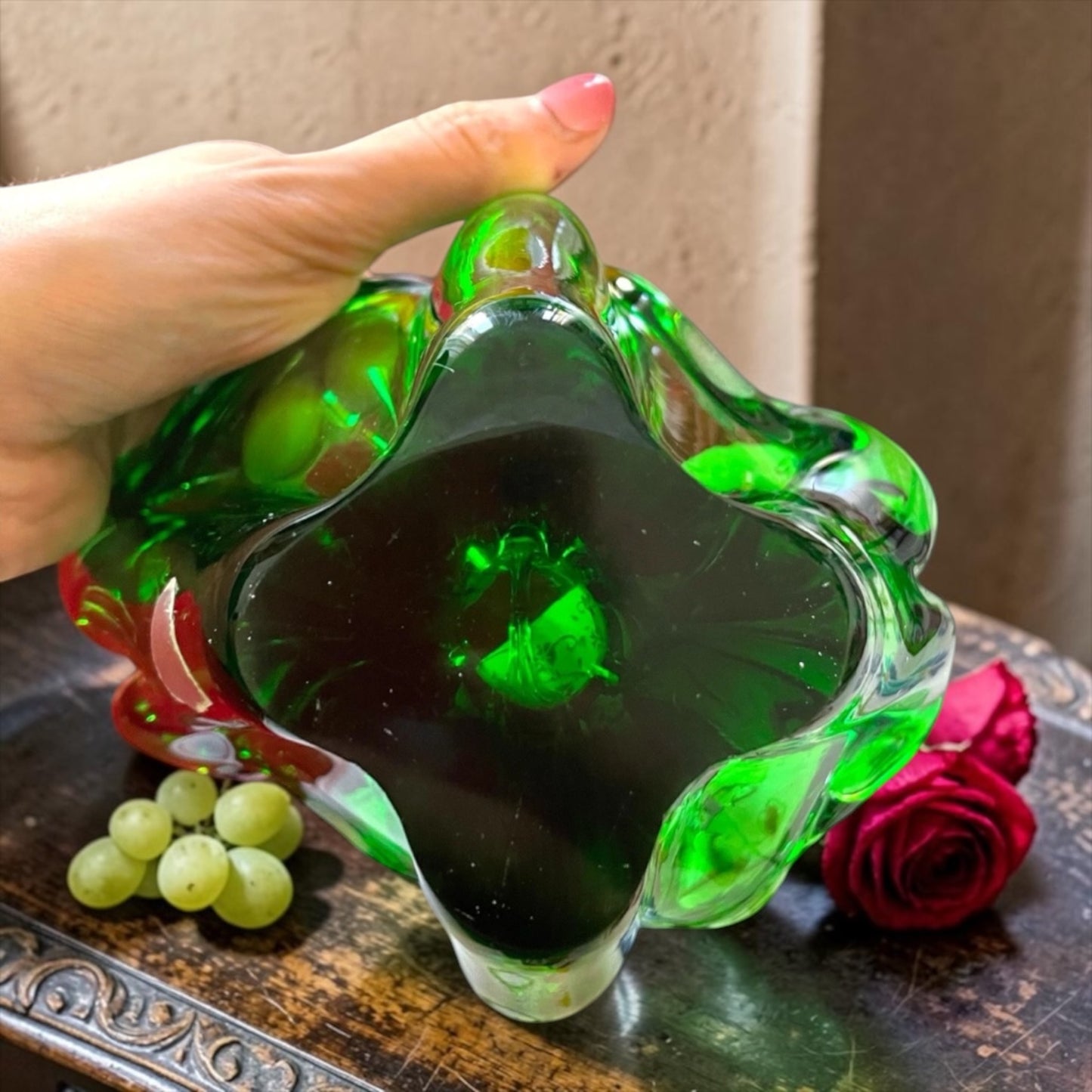 Vaso di profondità Murano Glass Italy, anni ‘50-‘60