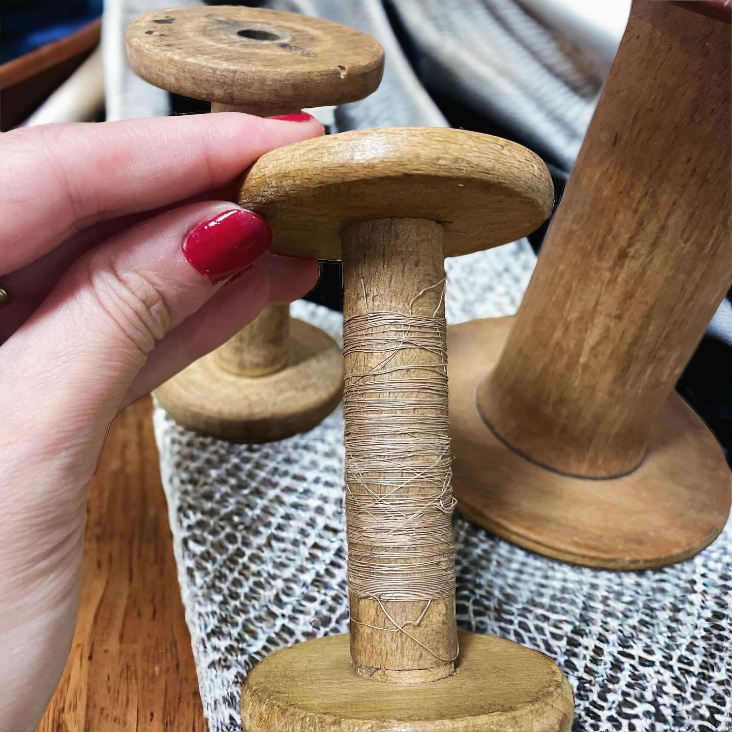 Antique tailoring bobbins