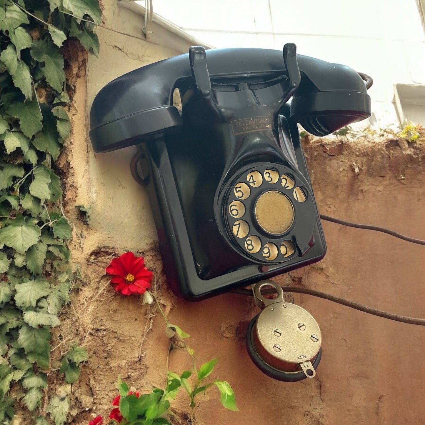 Telefono da muro bachelite anni ‘40 belga