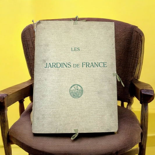 Opera completa Les jardins de France dedica dell’autore 1913 libro antico e raro