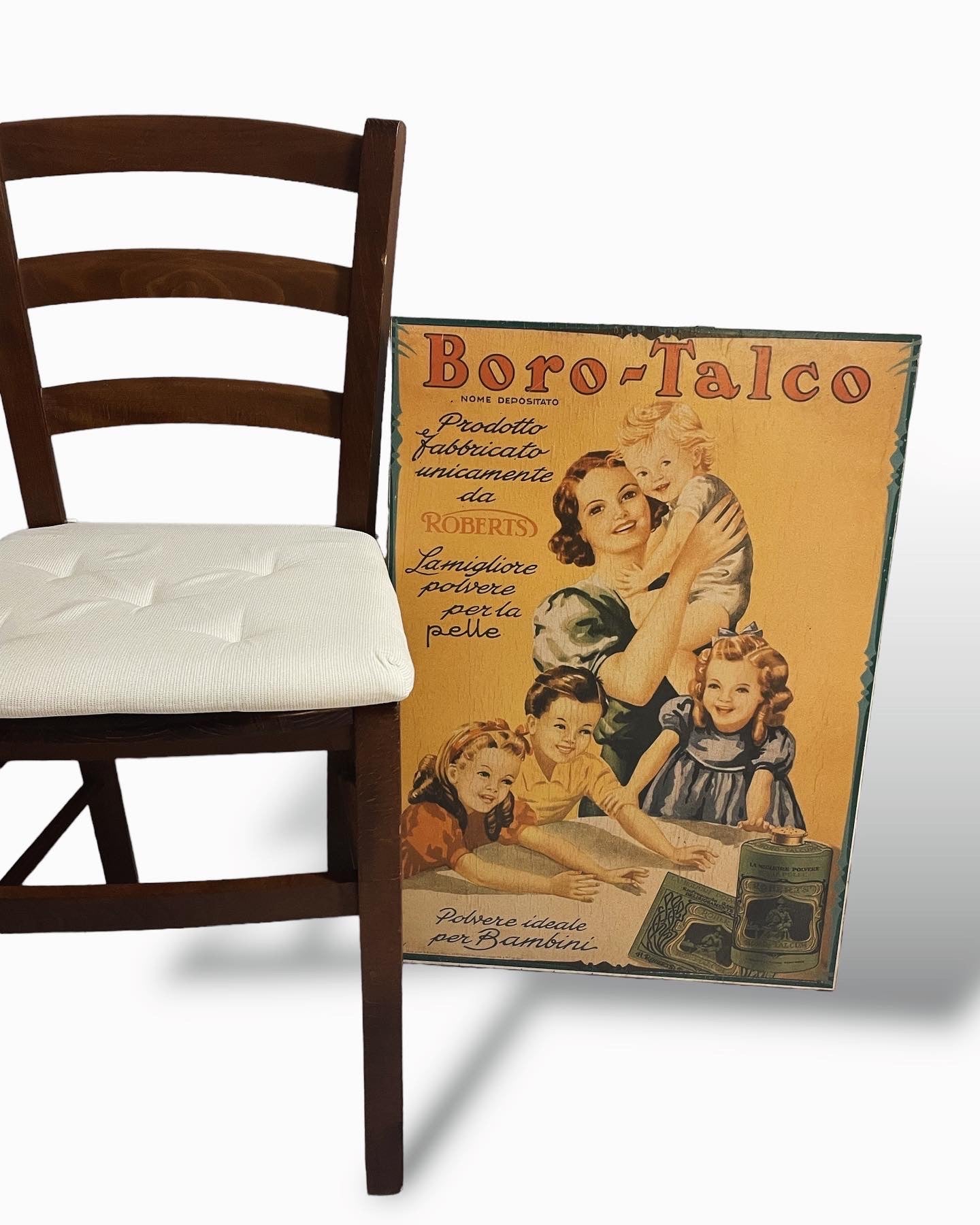 Large Borotalco vintage panel