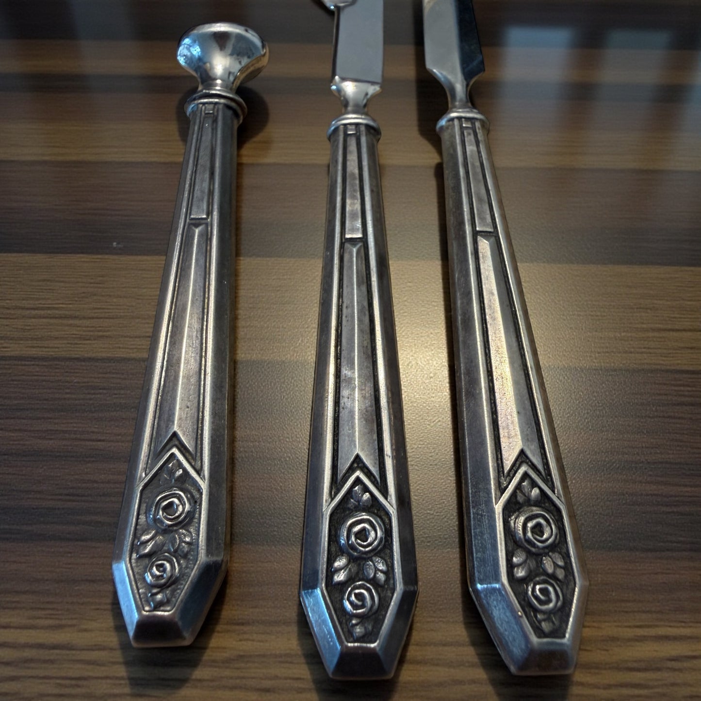 Antico set da scrittoio in custodia, art Déco, mai utilizzato condizioni perfette