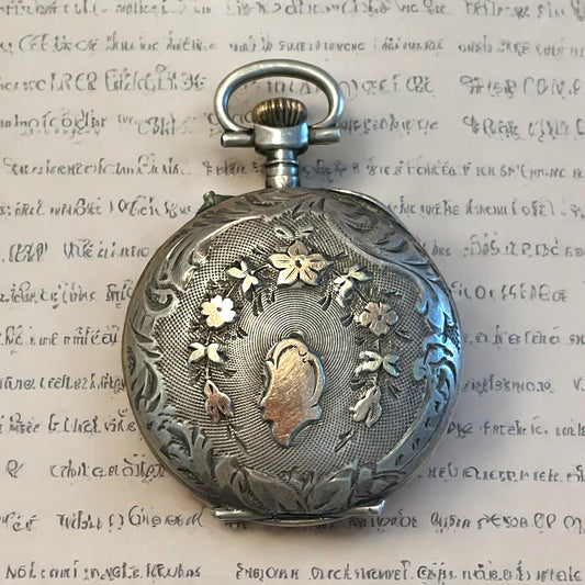 Orologio fine ‘800 monachina in argento