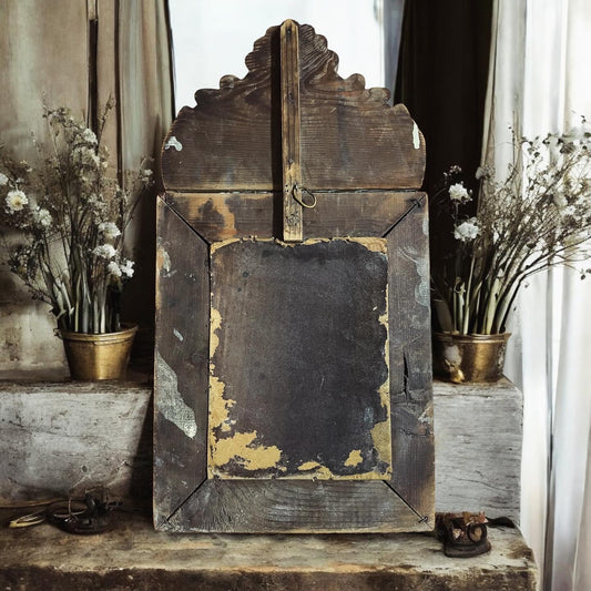 Vintage worked golden mirror