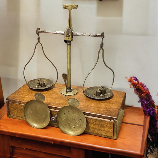 Antique goldsmith precision scale