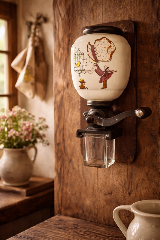 Macina caffè da muro vintage anni ‘70 Holly Hobbie