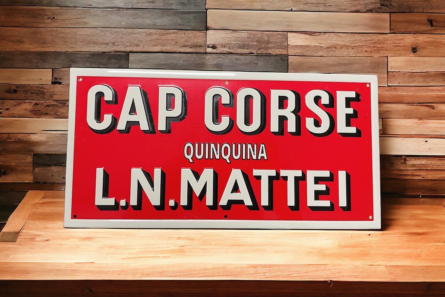 Cap Corse Mattei fortified wine sign