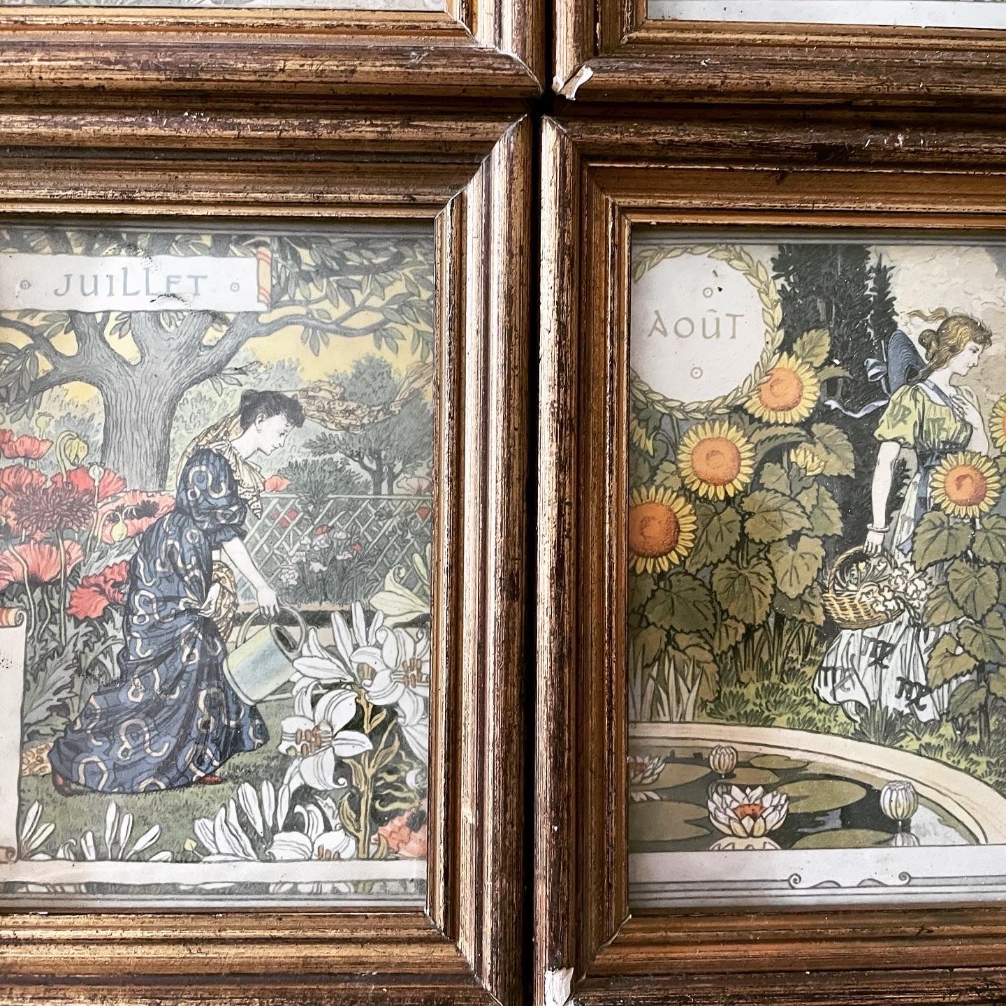 Collezione quadri mesi Art Nouveau