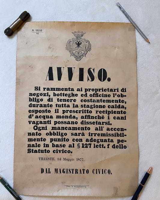 Trieste Decree 1877