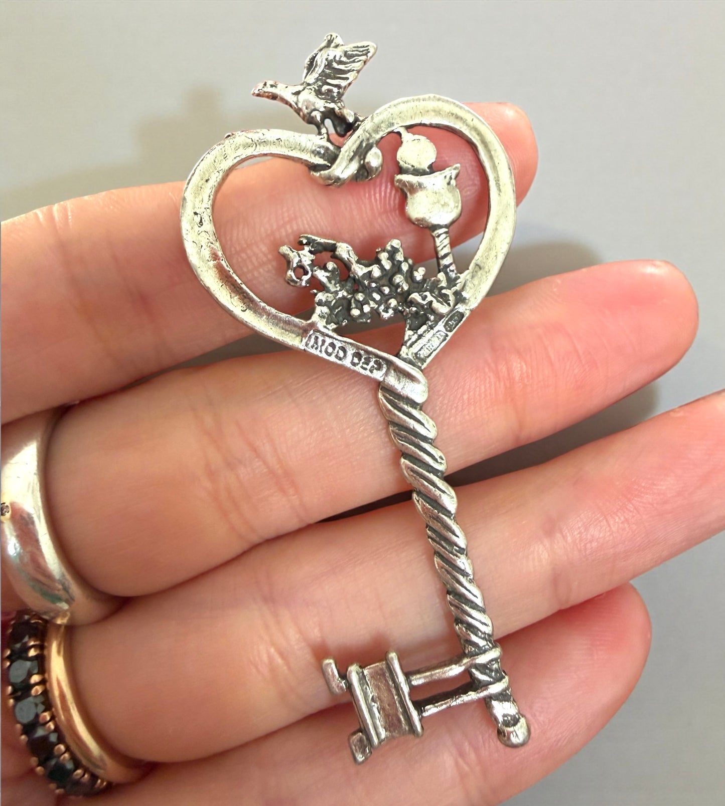 Chiave d’argento beneaugurale, manifattura aretina anni ‘60