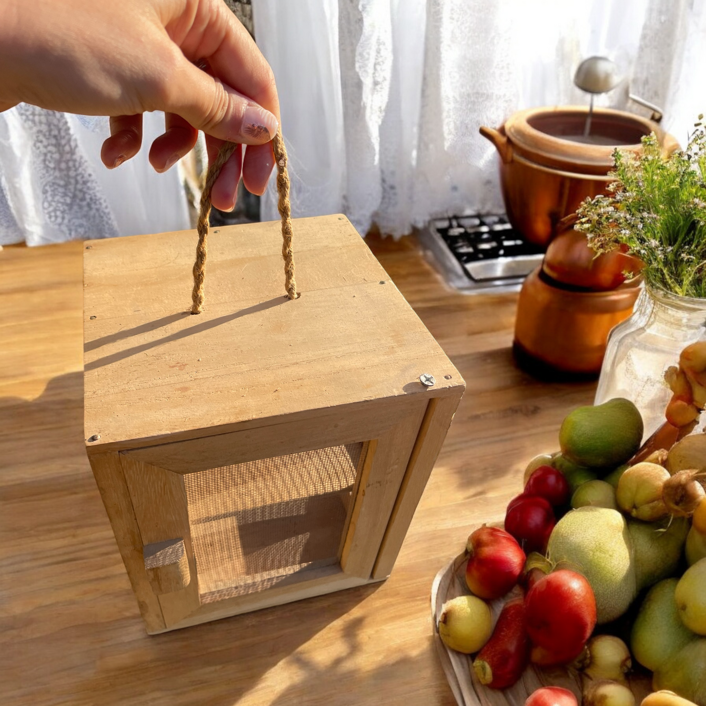 Cheese and jam display cabinet