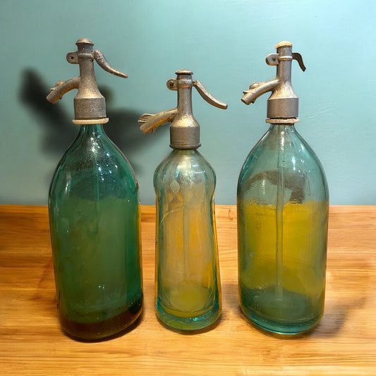 Tris sifoni seltz da bar vintage anni ‘30