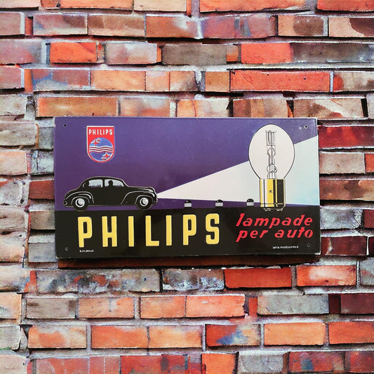 Philips car light bulbs sign