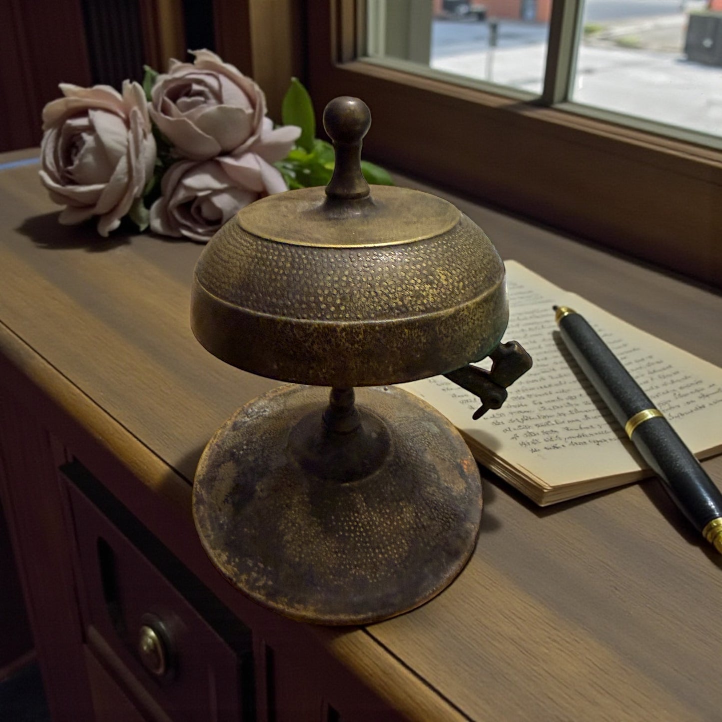 Antico campanello da banco di Farmacia francese, fine ottocento primo 900