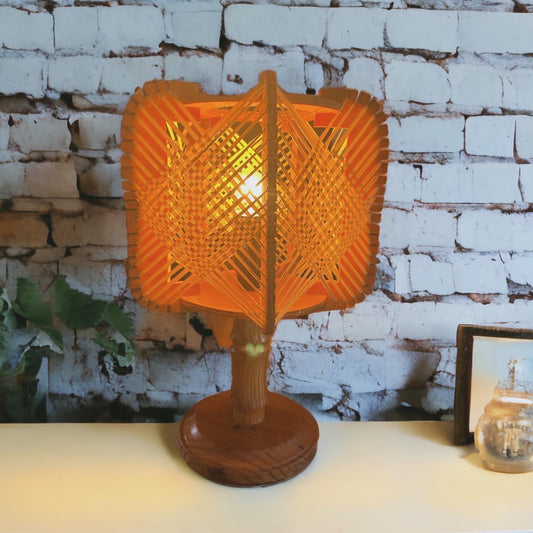 Wicker lamp from the 70s