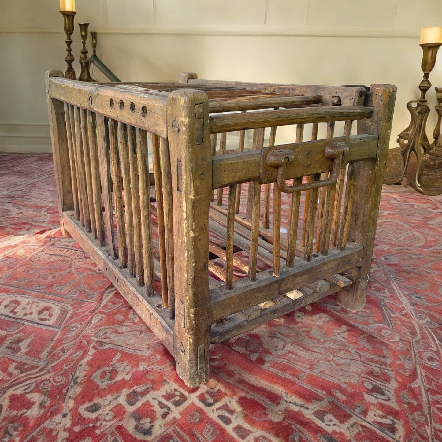 Antique hand-made cage