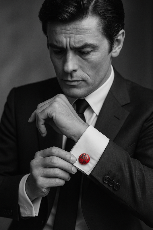 Gemelli da uomo anni ‘70 vintage ispirazione Art Nouveau