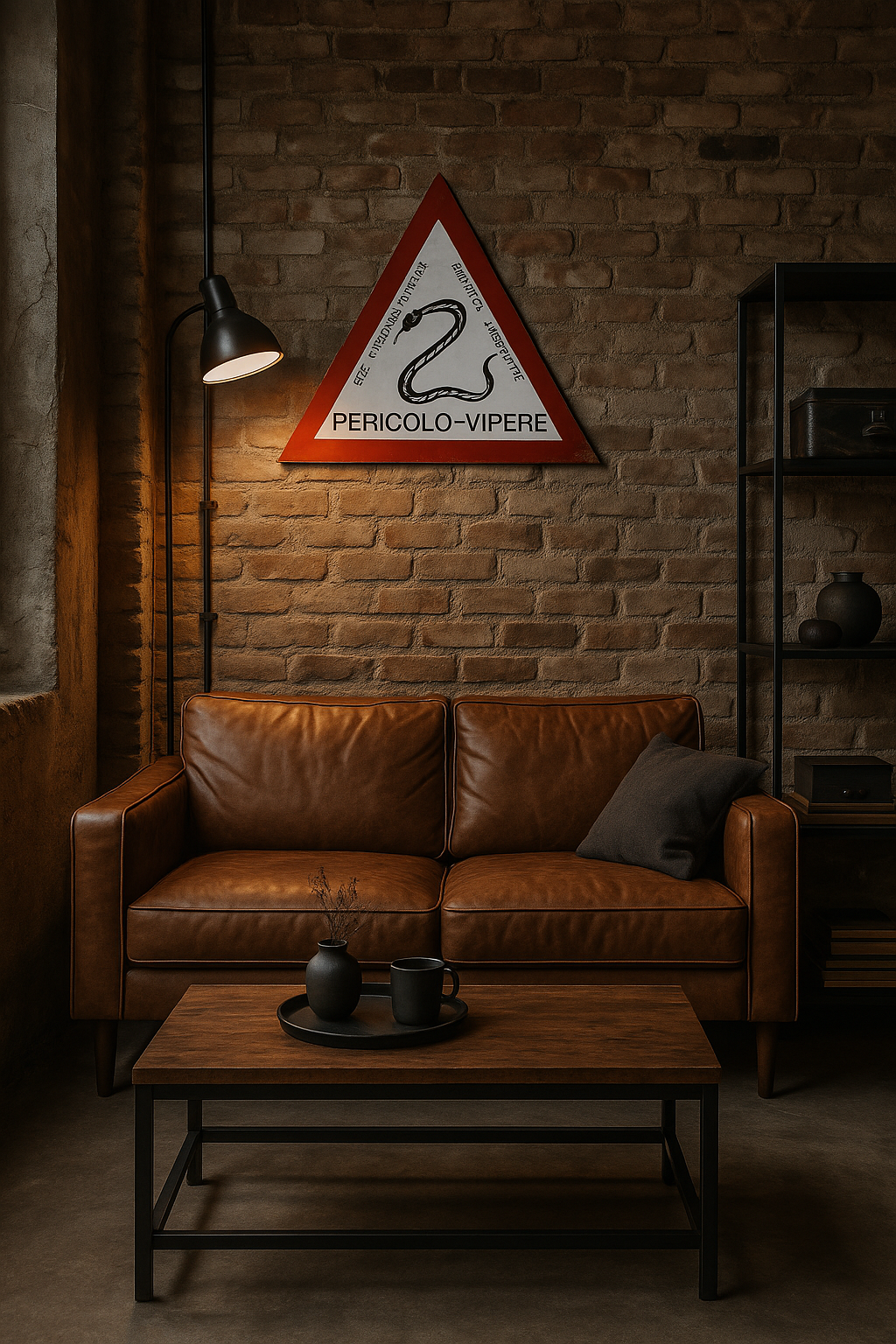 Cartello vintage, pericolo vipere regione Piemonte, arredo industrial￼